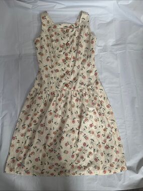 🌸✨ Vintage Floral Button-Front Dress – Size 32 Tall ✨🌸